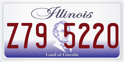 IL license plate Z795220
