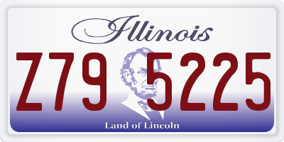 IL license plate Z795225