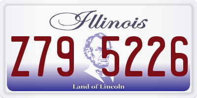 IL license plate Z795226