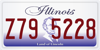 IL license plate Z795228