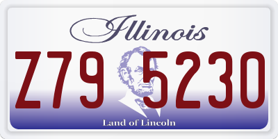 IL license plate Z795230