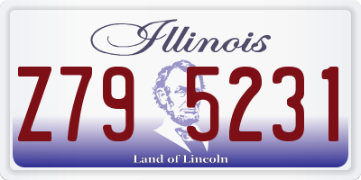 IL license plate Z795231