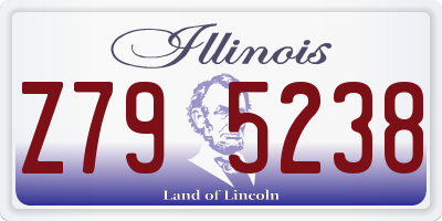 IL license plate Z795238