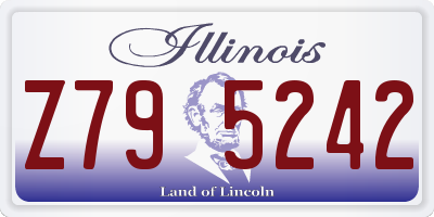IL license plate Z795242