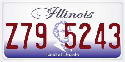 IL license plate Z795243