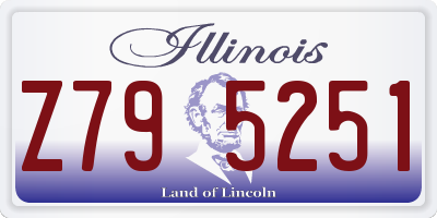 IL license plate Z795251