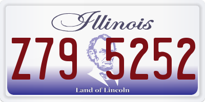 IL license plate Z795252