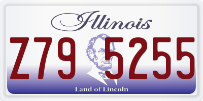 IL license plate Z795255
