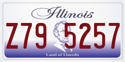 IL license plate Z795257