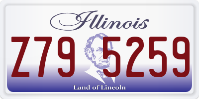 IL license plate Z795259