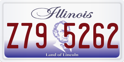 IL license plate Z795262