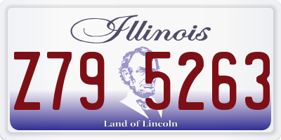 IL license plate Z795263