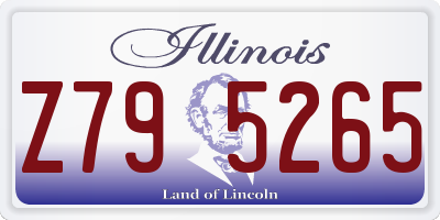 IL license plate Z795265