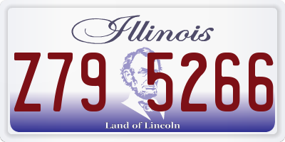 IL license plate Z795266