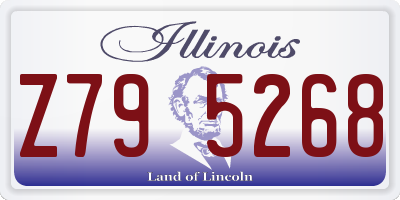IL license plate Z795268