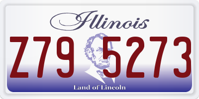 IL license plate Z795273