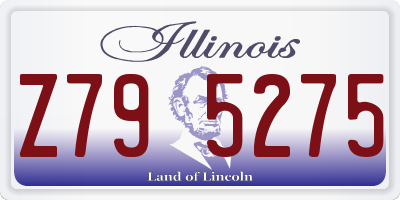 IL license plate Z795275