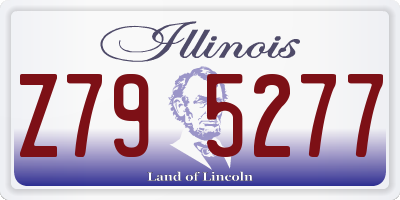 IL license plate Z795277