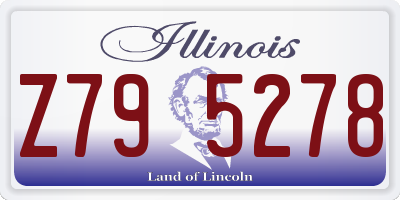 IL license plate Z795278