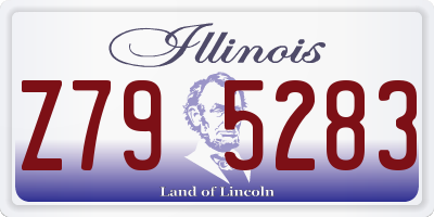 IL license plate Z795283