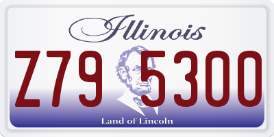 IL license plate Z795300