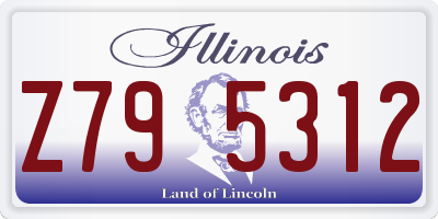 IL license plate Z795312
