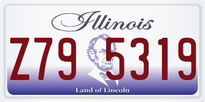 IL license plate Z795319