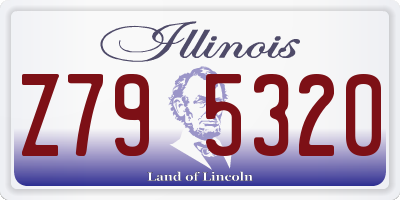 IL license plate Z795320