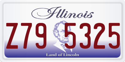 IL license plate Z795325