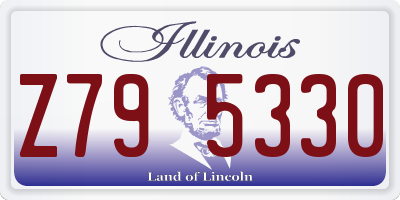 IL license plate Z795330