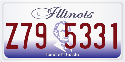 IL license plate Z795331