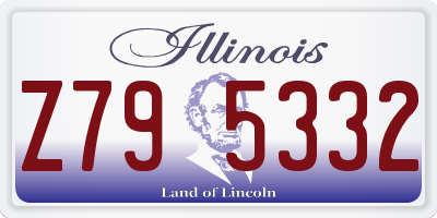 IL license plate Z795332