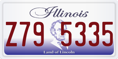 IL license plate Z795335