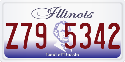 IL license plate Z795342