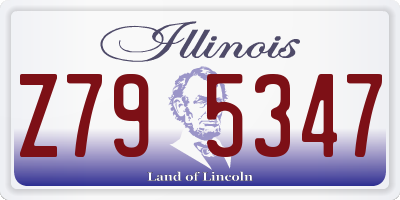 IL license plate Z795347