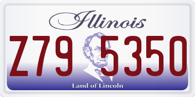 IL license plate Z795350