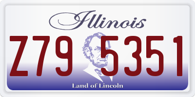 IL license plate Z795351