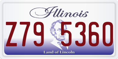 IL license plate Z795360