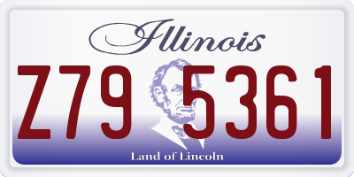 IL license plate Z795361