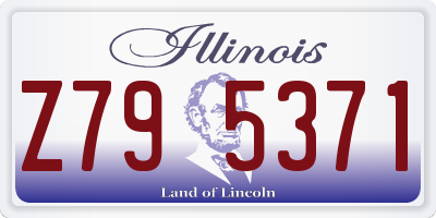 IL license plate Z795371