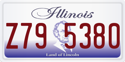 IL license plate Z795380