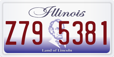IL license plate Z795381