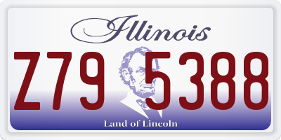 IL license plate Z795388
