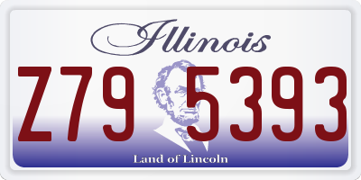 IL license plate Z795393