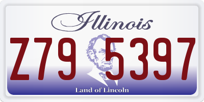 IL license plate Z795397