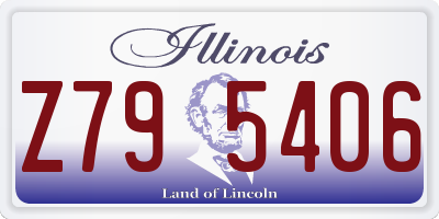 IL license plate Z795406