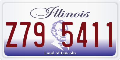 IL license plate Z795411