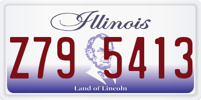 IL license plate Z795413
