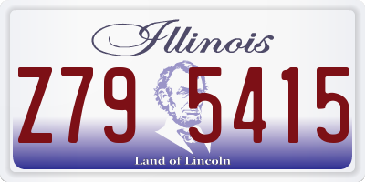 IL license plate Z795415