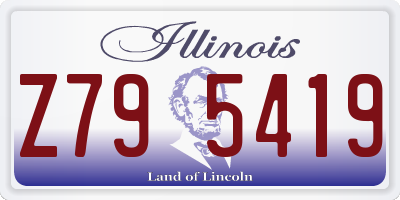 IL license plate Z795419